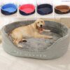 Panier chien en velours côtelé en polymères pour grands chiens