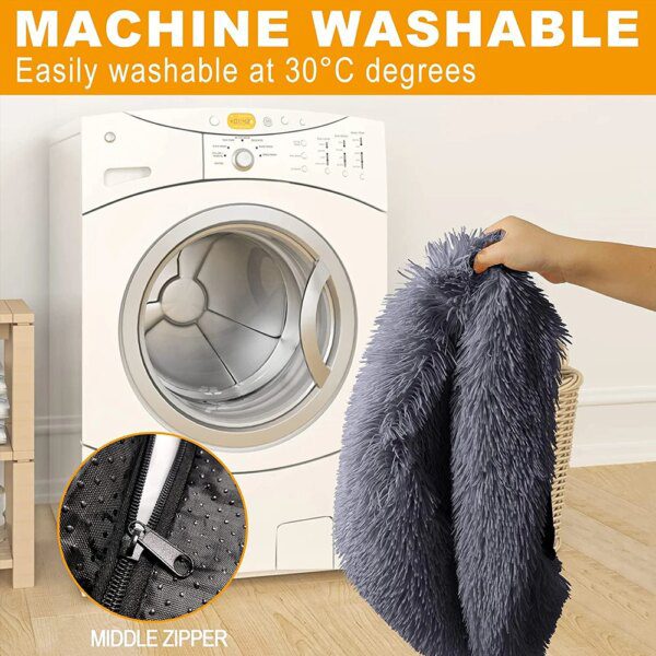 Lit long en peluche apaisante – Canapé cocon