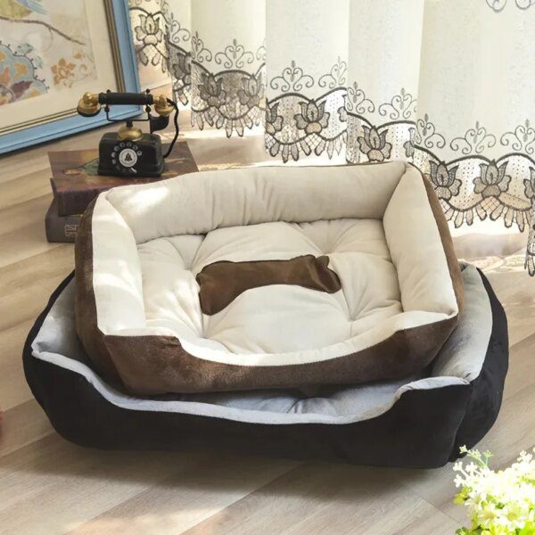 Panier niche cocoon pour chien & chat – Lit maison ultra-confort