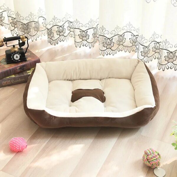Panier niche cocoon pour chien & chat – Lit maison ultra-confort