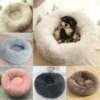Coussin Rond Ultra-Doux pour Chien & Chat – Lit Cocoon Apaisant