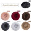 Coussin Rond Ultra-Doux pour Chien & Chat – Lit Cocoon Apaisant