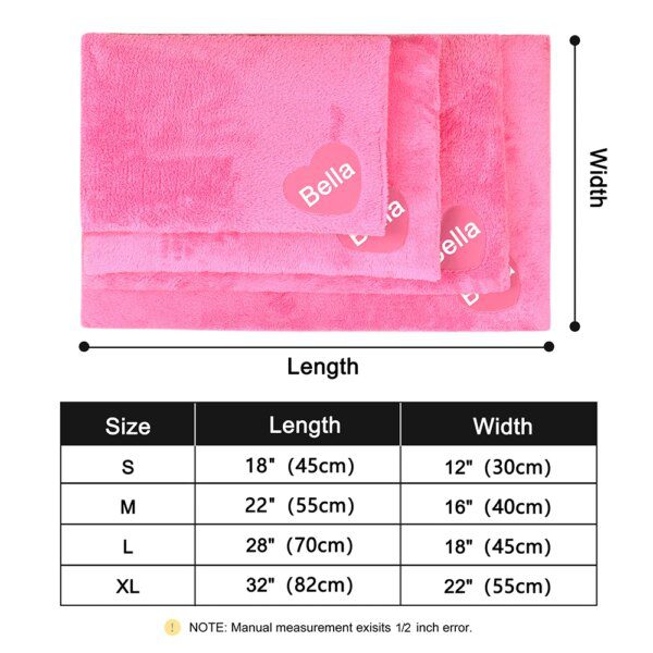 Coussin chien personnalisé en polymères – Lit chaud, imperméable