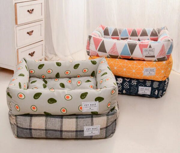 Panier chien rectangulaire rafraîchissant – Canapé-lit lavable en polymères