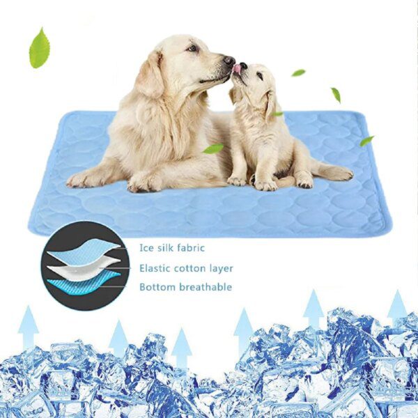 Tapis Rafraîchissant en Soie Glacée pour Chien & Chat