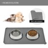 Tapis de Bol en Silicone Anti-Débordement pour Chien & Chat