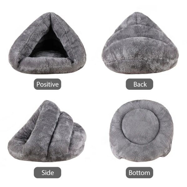 Lit pour Chat en Peluche Super Doux – Grotte Lavable