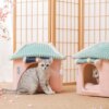 Maison pour Chat Entièrement Fermée – Lit Cocoon Super Doux