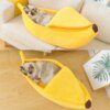Niche pour Chat en Polymère “Banane” – Maison Chaude