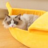 Niche pour Chat en Polymère “Banane” – Maison Chaude