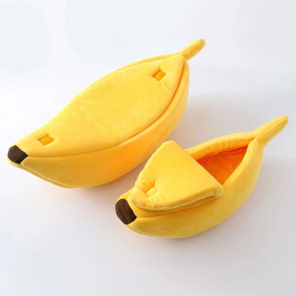 Niche pour Chat en Polymère “Banane” – Maison Chaude