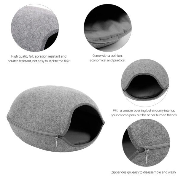 111462-597955.jpg Niche FeltCave Cocoon™ – La grotte en feutre zippée, moderne