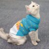 Pull à Capuche Cartoon pour Chat & Petit Chien – Sweat d’Hiver