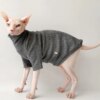 Déguisement pour chat – Pull en coton à col roulé pour chat Sphynx