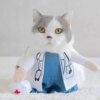 Déguisement pour chat – Costume de Docteur pour animaux