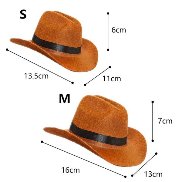Chapeau Cowboy pour chat & petit chien – Accessoire photo western