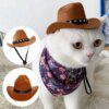 Chapeau Cowboy pour chat & petit chien – Accessoire photo western
