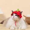 Chapeau élastique raffiné et mignon pour chat & chiot – Accessoire photo