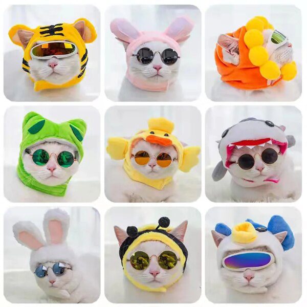 Bonnet pour chat – Casquette à oreilles de lapin mignon