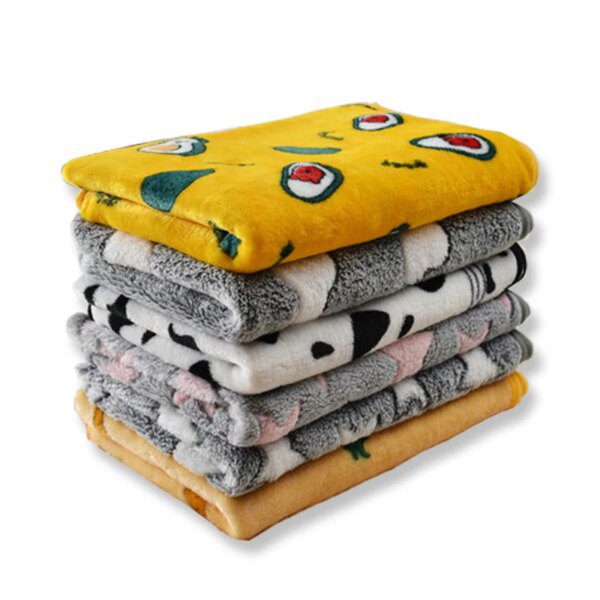 Couverture en flanelle douce à imprimé dessin animé – Drap de couchage chaud