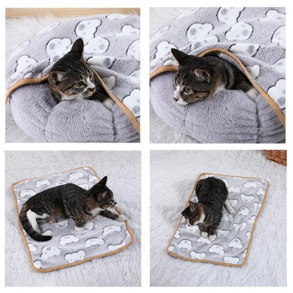 Couverture douce & moelleuse en polymères – Confort chaud pour canapé