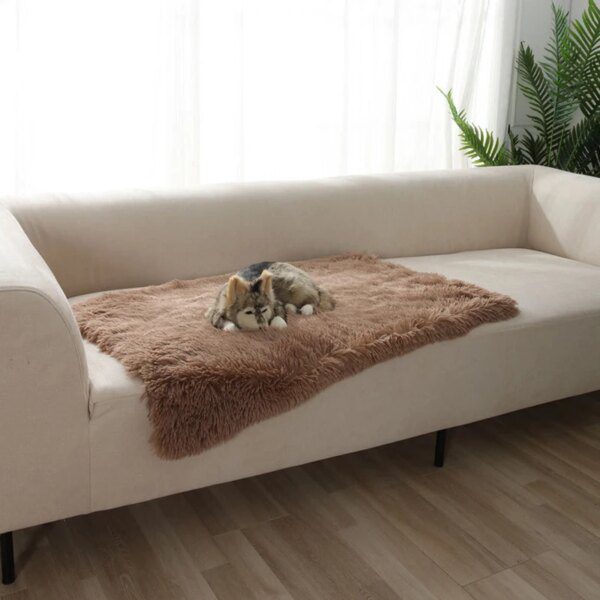 Couverture épaisse en peluche longue – Tapis de couchage chaud