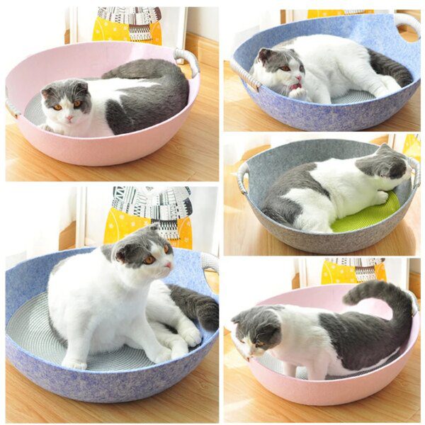 116314-af5f3c.jpg Panier Chat en Feutre – Tapis de Couchage