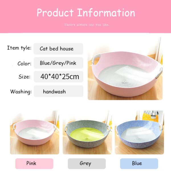 116314-b3a642.jpg Panier Chat en Feutre – Tapis de Couchage