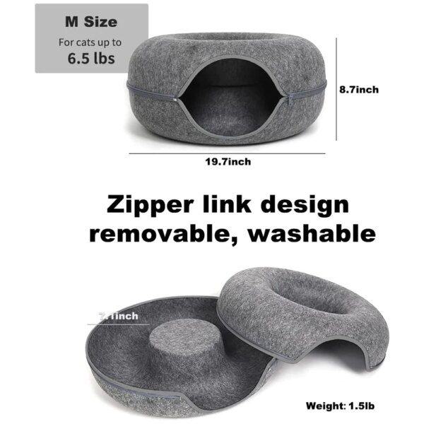 Jouet Tunnel du Chat de Lit – Maison Cocoon & Tunnel