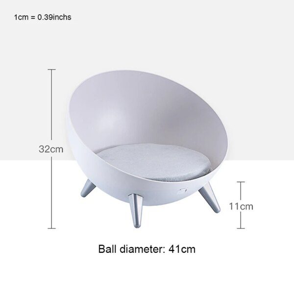 Panier Chat Capsule Spatiale Toutes Saisons – Lit Créatif Cocoon
