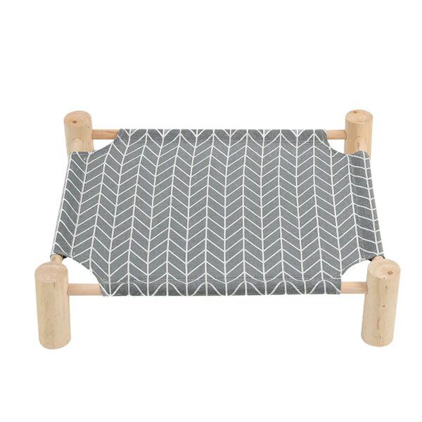 Hamac surélevé universel pour chat & petit chien – Lit-balançoire en bois