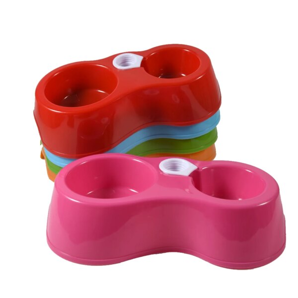 Distributeur double eau & croquettes anti-renversement