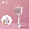 Brosse chat chien poils longs poils morts rose