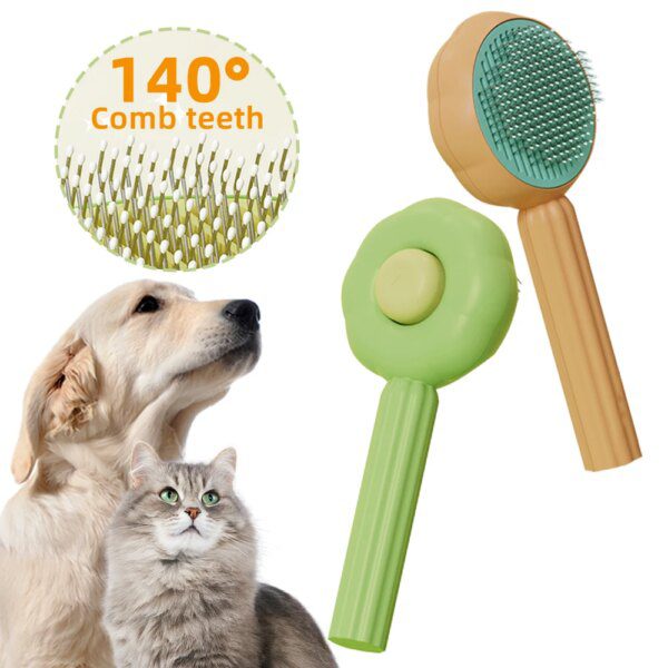 Brosse de Toilettage pour Chat & Chien – Nettoyage en 1 Clic