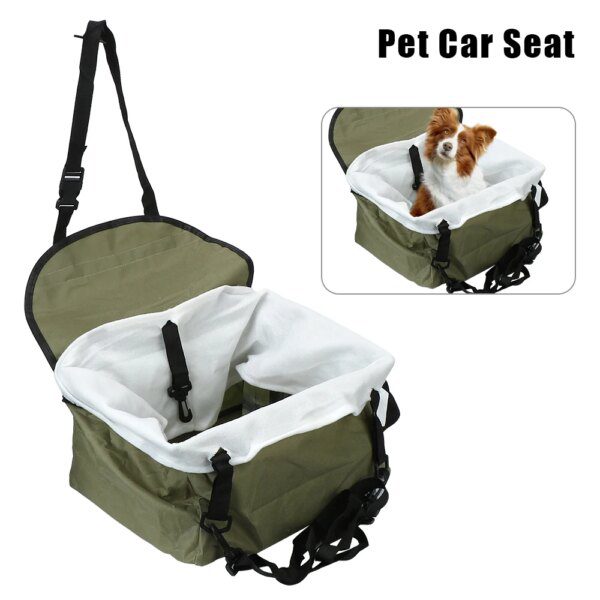 Siège Auto Pliable 2-en-1 & Sac de Transport Étanche pour chiot