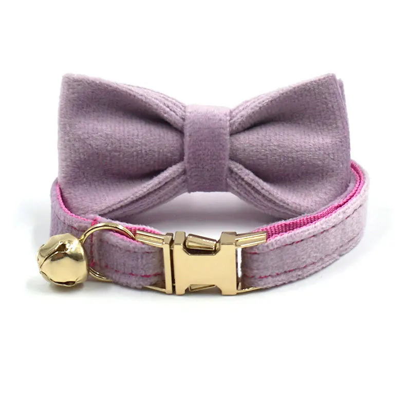Purple Collar Bow
