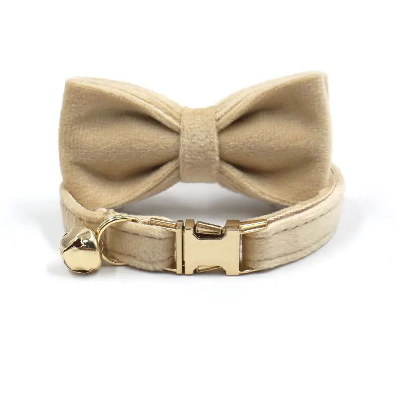 Khaki Collar Bow