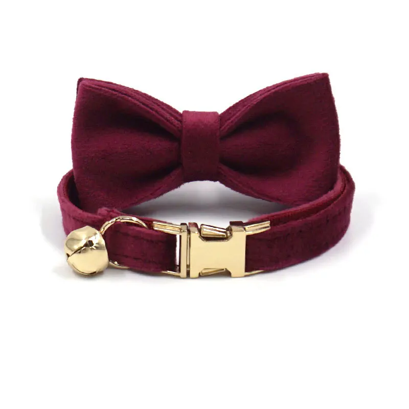 Burgundy Collar Bow
