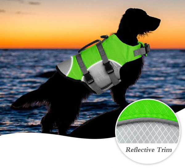 Gilet de sauvetage réfléchissant pour chien – Flottabilité sécurisée