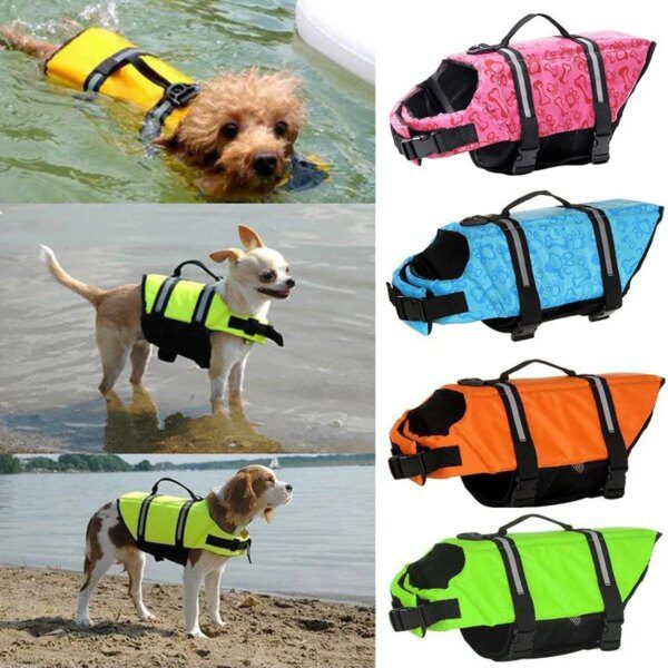 Gilet de sauvetage imprimé pour chien – Sécurité aquatique
