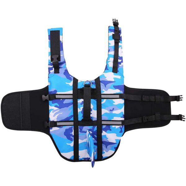 Gilet de sauvetage pour chien Camouflage Requin 🦈 sécurité aquatique