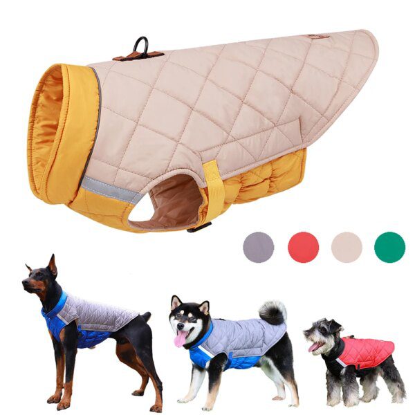 Veste imperméable d’hiver pour chiens moyens & grands 🧥 protection totale