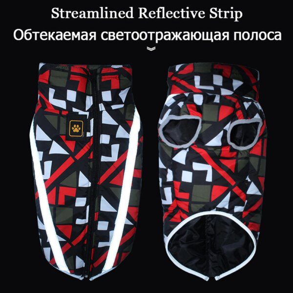 Manteau imperméable réfléchissant pour chien 🧥 protection hivernale grand gabarit