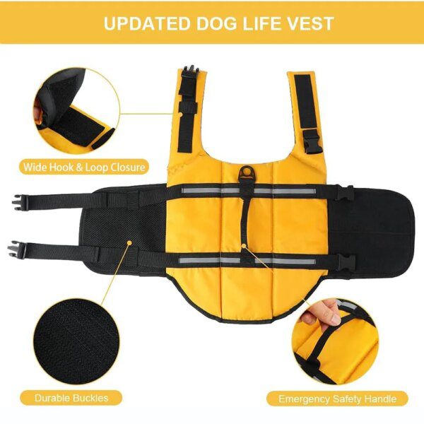 Gilet de sauvetage pour chien 🛟 sécurité flottante