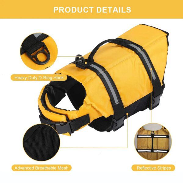 Gilet de sauvetage pour chien 🛟 sécurité flottante