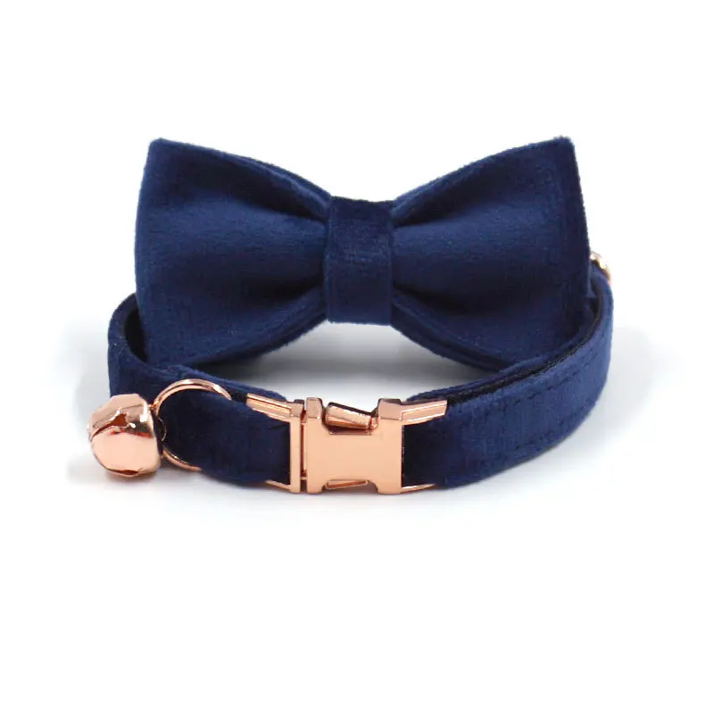 Navy Bow tie collar