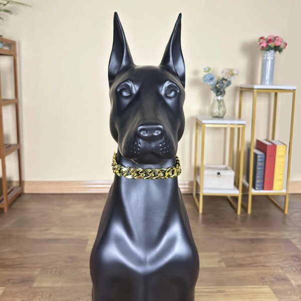 Statue de Chien Pinscher en FRP – Sculpture de simulation artisanale