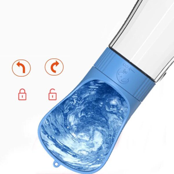 121079-1fa8bc.jpg Gourde Multifonction Grand Chien avec Eau + Nourriture