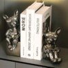 Serre-livres Bouledogue Français – Statue majordome en résine