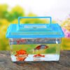 petit aquarium Boîte Transparente Portable pour Élevage d'Animaux de Compagnie